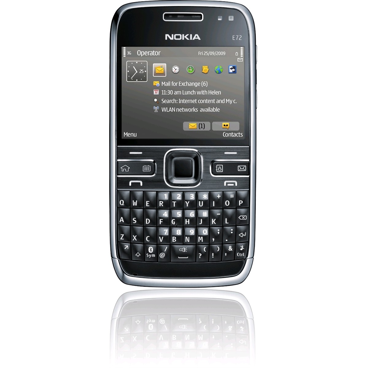 Original Nokia E72 Black Metal Symbian Sim Free Unlocked