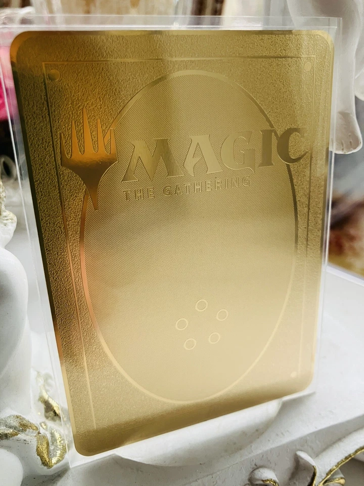 MTG  Metal Treasure Token Liliana DIY gold  Japan NM - Image 2 of 4