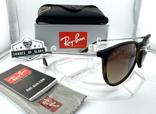 RAY-BAN ERIKA RB4171 865/13 RUBBER HAVANA DARK BROWN GRADIENT SUNGLASSES 54MM