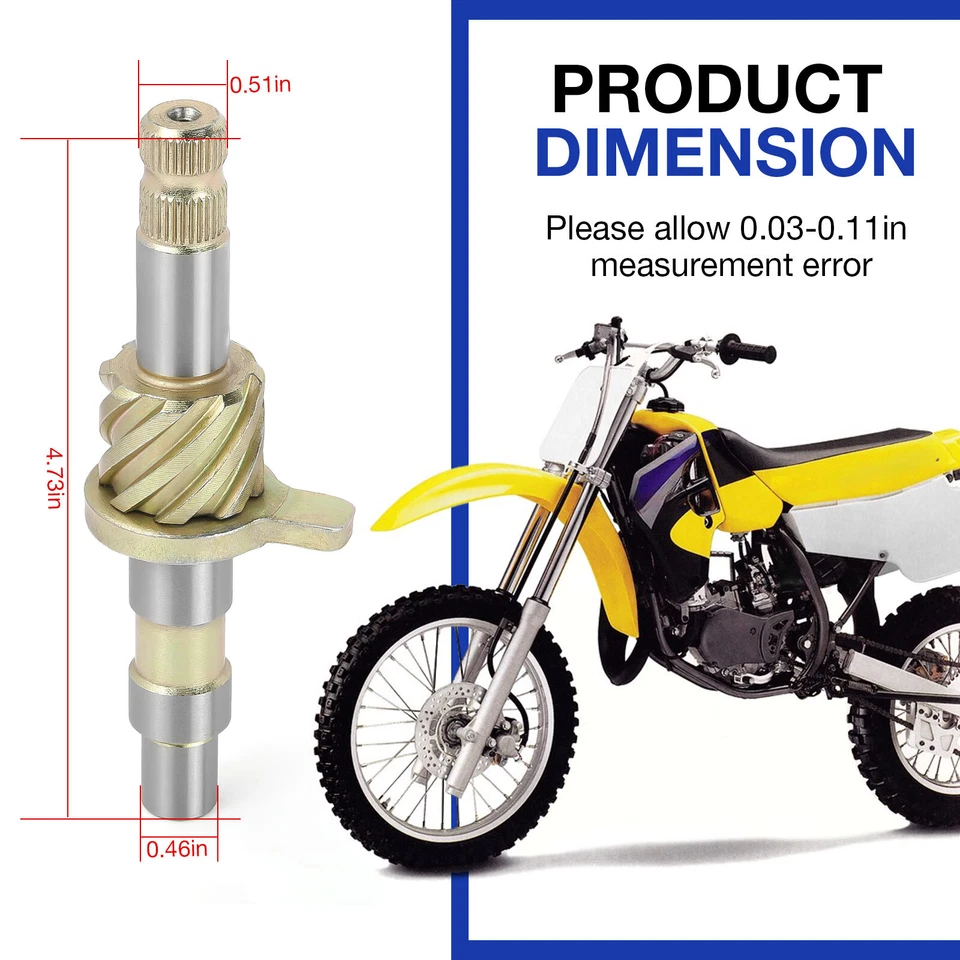 Eje de arranque Kickstart para Suzuki DS80 1978-2000 JR80 2001-2004 26210-46001 Foto 3 de 4