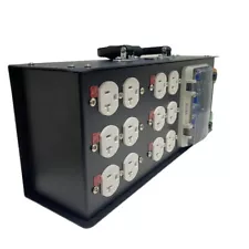 50A Input 20A Edisons Outputs Portable Power Distro for Indoor Outdoor