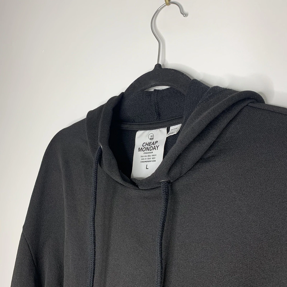 Cheap monday top hoodie black