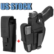 Tactical Concealed Carry IWB/OWB Gun Holster Right/left Hand with Magaine Pouch