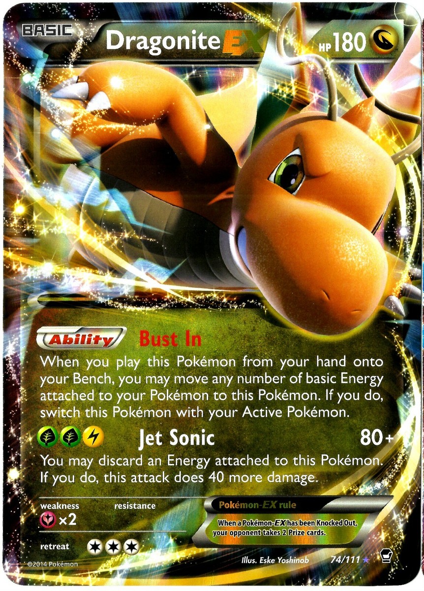 DRAGONITE EX, 74/111, HP180, JUMBO CARD, NEAR MINT | eBay