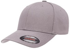 Flexfit Fitted Cotton Cap Grey