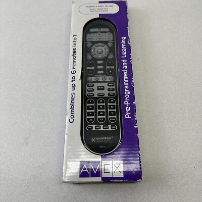 Avex URC-R6 Universal Remote Control Pre-Programmed & Learning Combines 6 into 1