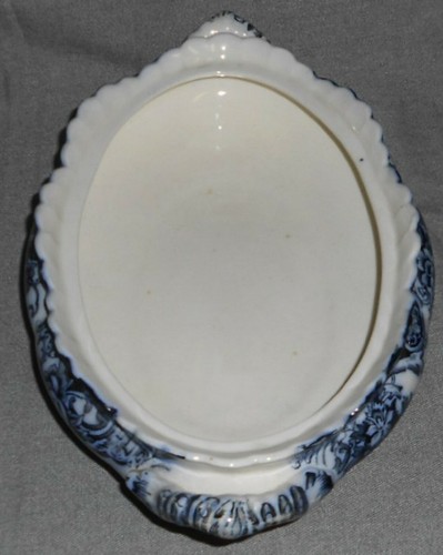1880s FLOW BLUE Keeling & Co CHATSWORTH - LATE MAYER PATTERN Covered Vegetable - Picture 11 of 12