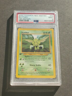 Pokemon PSA 9 1ST EDITION SCYTHER 55/105 NEO DESTINY SET - MINT | eBay