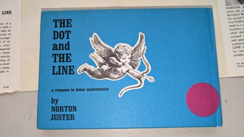 1963 THE DOT AND THE LINE by Norton Juster, First Edition Hard Cover has DJ - Picture 8 of 11