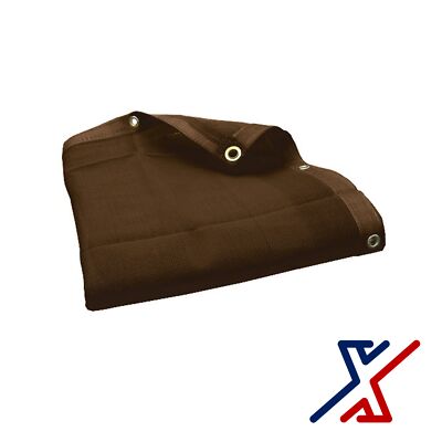 14 ft. x 7 ft. Heavy Duty Brown Sun Shade / Screen / Awning by X1Tools/Shades