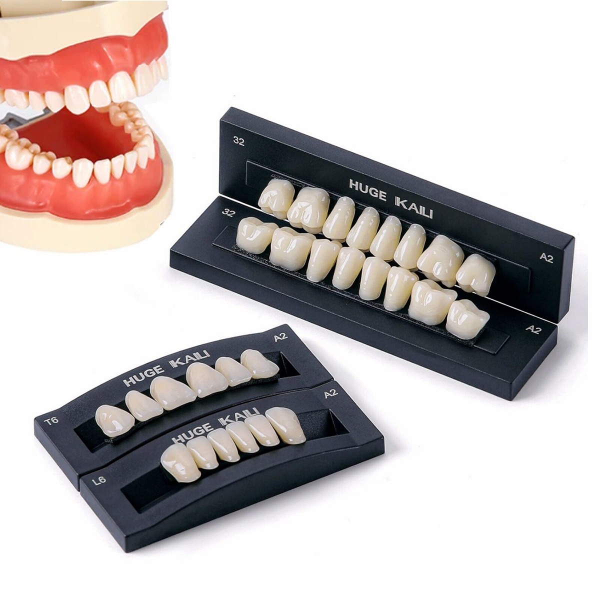 4 Sets A1 A2 A3 Dental Full Mouth Synthetic Resin Teeth Denture