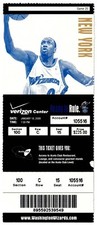 2008 WASHINGTON WIZARDS vs NEW YORK KNICKS ticket 1/18/08