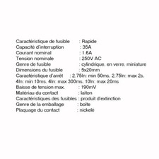 Fusibles Temporisés T 3.15A - Lot De 10 - 5x20mm - 250VAC