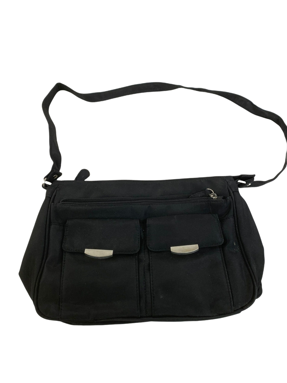 Solid black water resistant purse - image 1