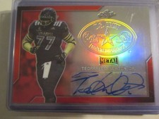 TEDARRELL SLATON JR. Florida 2017 Leaf Army All-American RED Metal Autograph 3/5