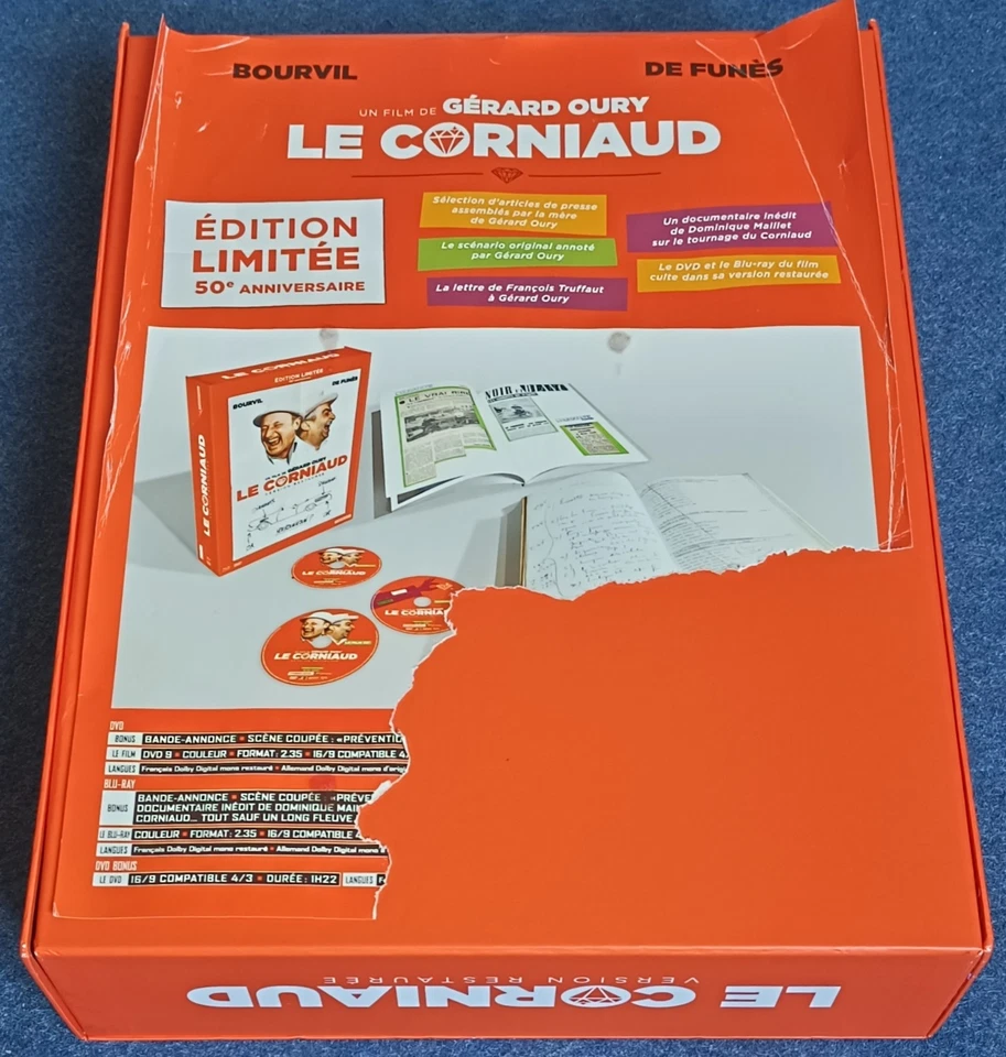 Coffret LE CORNIAUD Édition Limitée 50ème Anniversaire Complet De Funès Bourvil - Photo 4/4