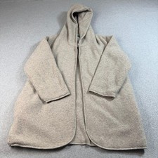 Urban Outfitters Renewal Coatigan Women S/M Beige Jacket Hood Lagenlook Boho USA