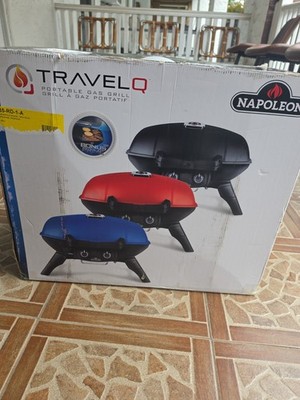 Napoleon TravelQ 285 Propane Portable Grill with Griddle for Camping, Free Ship 