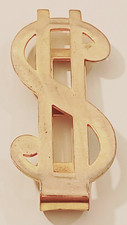 Accessories Swank Vintage Gold Plated Dollar Sign Money Clip Mens Mid Century