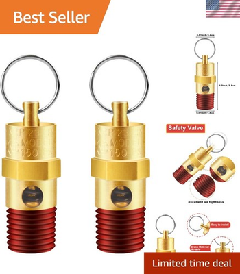 #ad 1 4#x27;#x27; NPT Brass Air Compressor Pressure Relief Valve Set 150 PSI Safety 2 Pcs $29.99