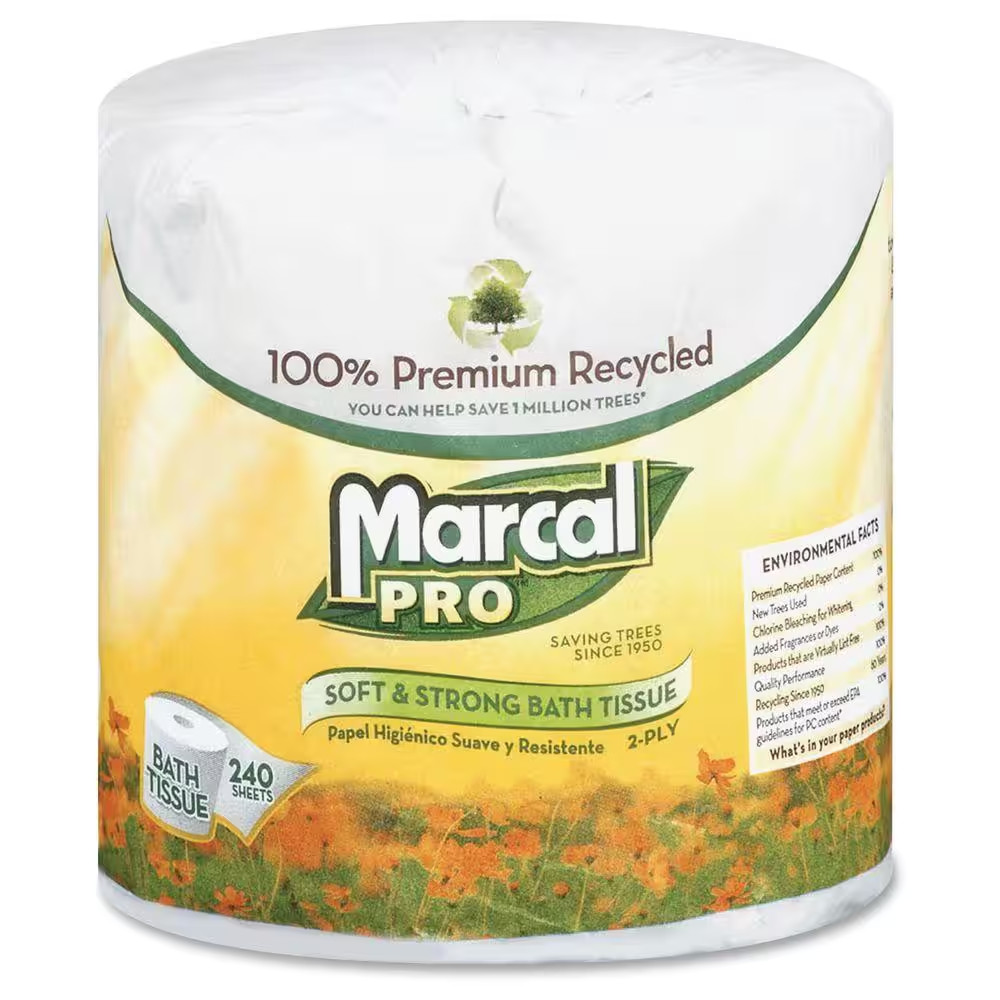 3.67 In. X 4.33 In. White 2-Ply Bath Tissue Pack (48/Carton)