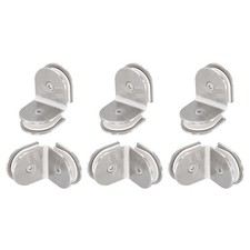 6pcs 90 Degree Glass Clamp for 8-12mm Double Side Corner Clamp Bracket Clip