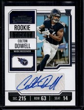 2023 Panini Contenders #159 Colton Dowell