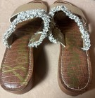 Sam Edelman Jeni Metallic Leather Fringe Slide Sandals Women’s Size 9M — photo 10