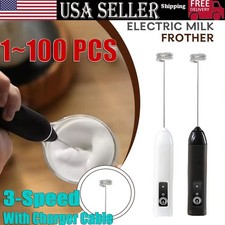 Electric Milk Frother Handheld Drink Foamer C...