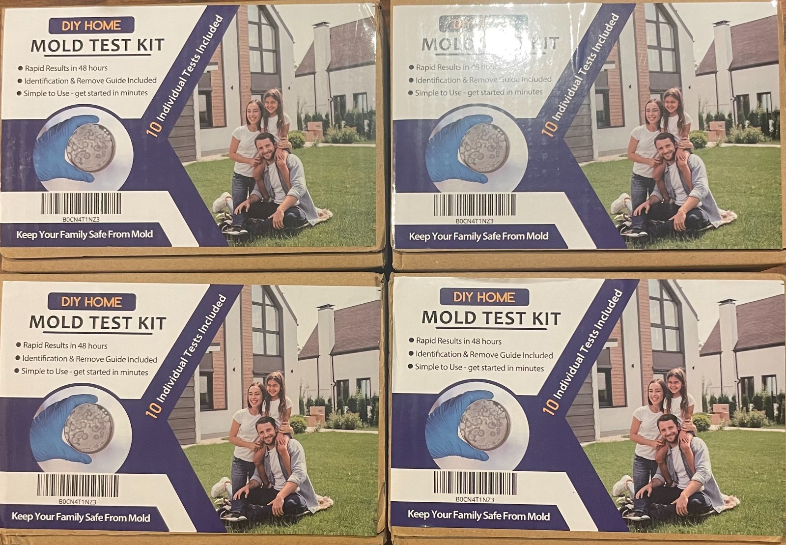 Lot Of 4 Mold Testing Kit With 10 Individual Tests - Diy Mold Test Kit For Home