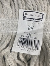 4 Pack Rubbermaid Commercial VALUE PRO 24 Cotton Mop Head Refill BRAND NEW