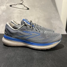 Brooks Glycerin 19 Running Shoes Mens Size 8.5 Gray Blue Road Cushion Sneakers
