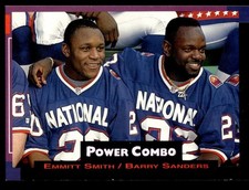1993 Pro Set Power Power Combos Emmitt Smith / Barry Sanders #1