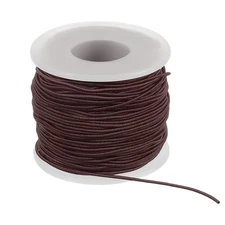 String for Bracelet 164 ft/50 m Length 1 mm Dia, 1 Roll Cord, Brown