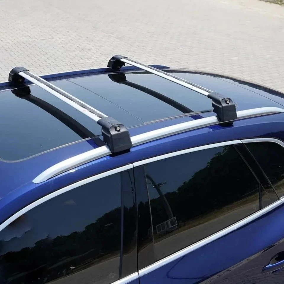 Roof Racks for Volvo V90 Cross Country (2017-2025) Lockable Crossbars - Gray Foto 3 de 4