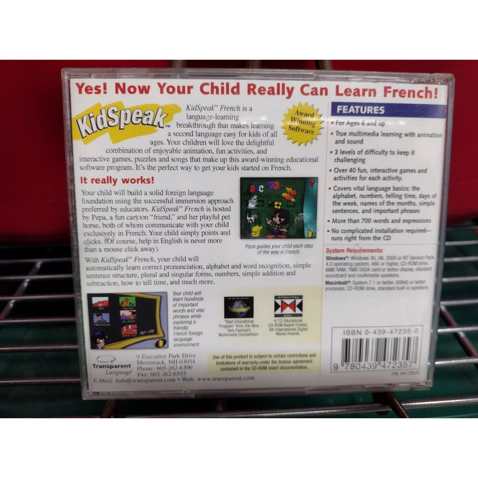 Transparent Language: KidSpeak French for PC, Mac - Image 2 of 2