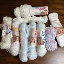 Vintage 1 lb Lot Of Blue White & Ombre Baby Y...