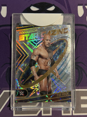 2023 Panini Revolution WWE The Rock Star Gazing Galactic SSP