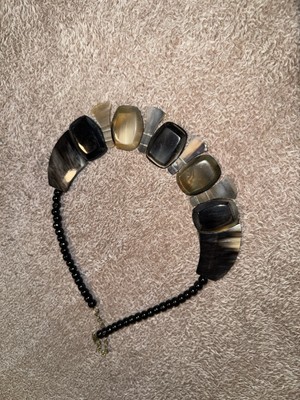 costume jewelry Buffalo Bone Necklace 