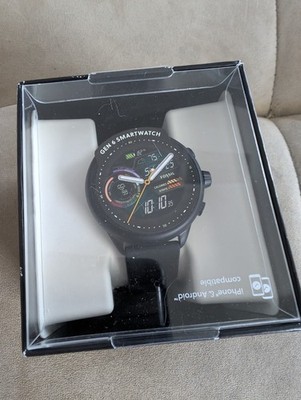 Fossil DW13F3 Gen 6 Wellness Edition 44mm Google Smartwatch Black Silicone Band
