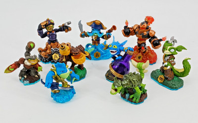 Skylanders Swap Force Stink Bomb Spy Rise Rip Tide Pop Fizz Slobber Figure Lot 9