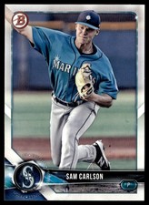 2018 Bowman Draft Sky Blue Sam Carlson Seattle Mariners #BD-175