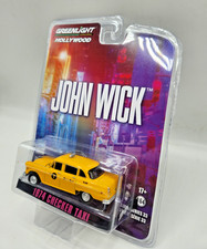 Greenlight John Wick 1974 Checker Taxi NYC 1:64 Diecast - Next Day Ship