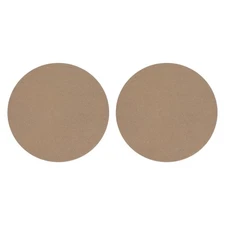 2 Pack 12" 304mm Diameter Ceramic Drying Slab, 8mm 1/3" Thick, Brown