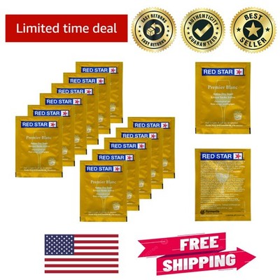 Premier Blanc Wine Yeast - 11 Packs of 5g Active Yeast for Quality Fermentation