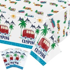3 Pack Camping Tablecloth Camping Picnic Table Covers Rectangular Camping