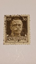 Rare Vintage 1929 King Victor EmmanuelIII Poste Italian 30 Cents