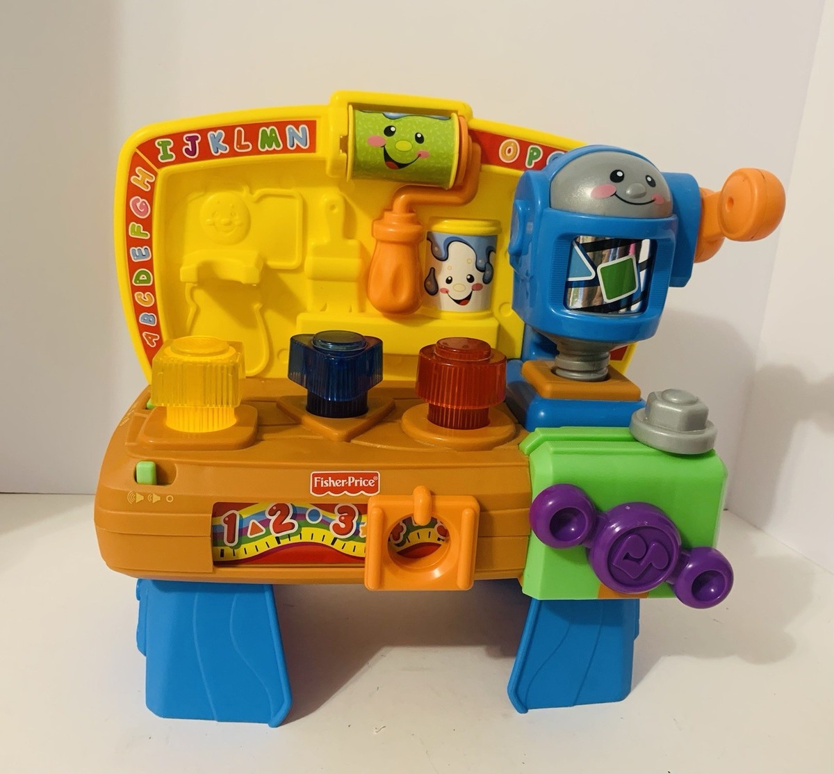 Fisher Price Laugh and Learn Interactive Tool Bench Lights Sounds Toddler