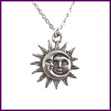 New Sun and Moon Necklace Charm Celestial Jewelry Dainty Love Friendship