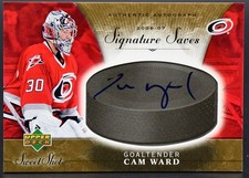 2006-07 UD Ice Signature Swatches Cam Ward SS-CW Carolina Hurricanes Auto